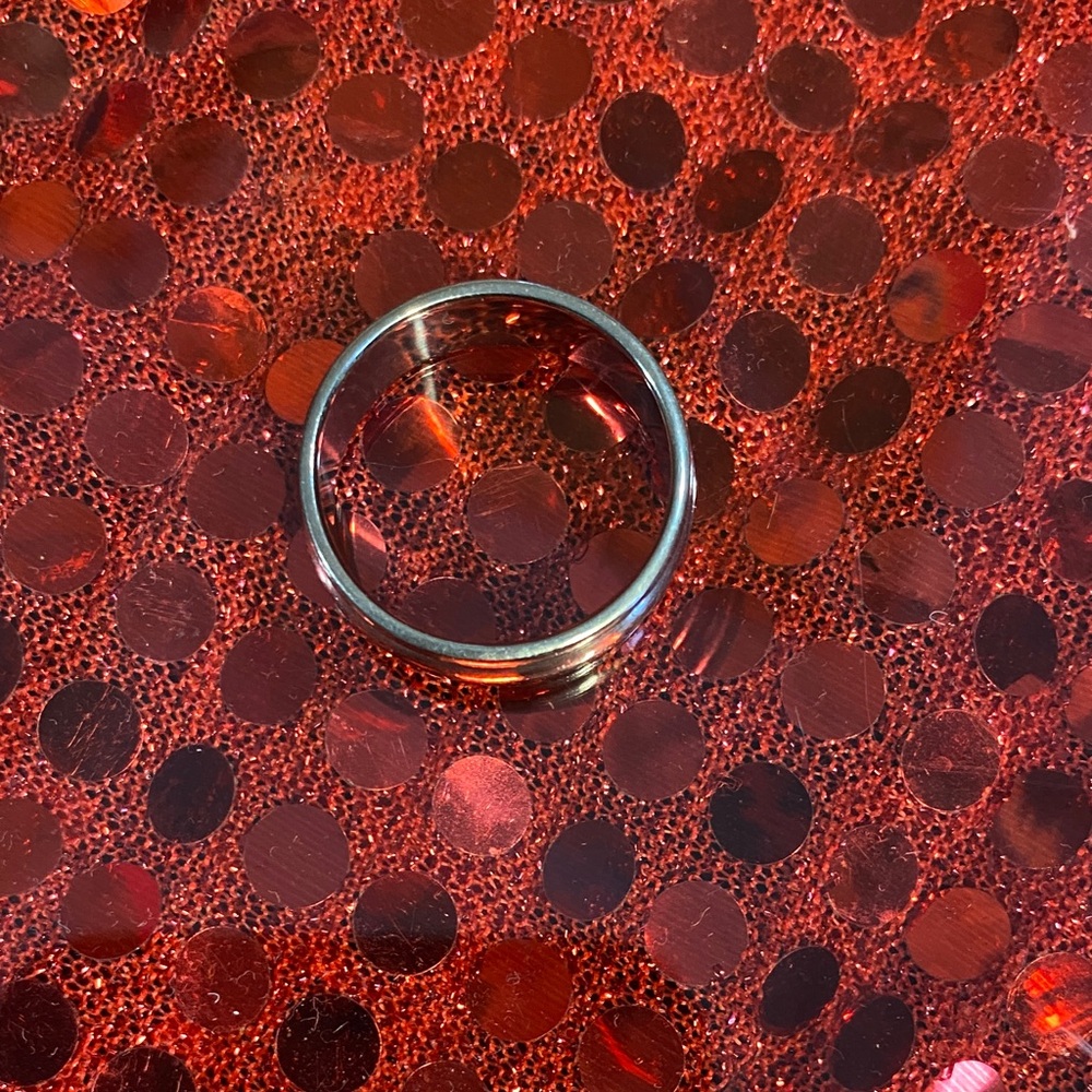 Mens Wedding Band Sz 11 - Picture 2 of 4